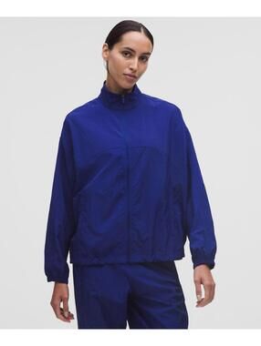Lululemon License to Train Woven Oversized Track Jacket Deep Sea Blue Women’s L